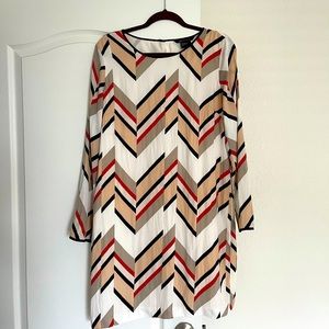 Armani exchange long sleeves dress midi